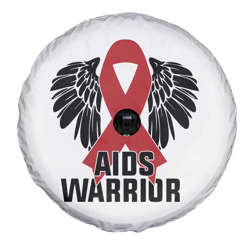 Aids Warrior Spare Tire Cover Red Ribbon HIV Awareness Gift TS12 Print Your Wear