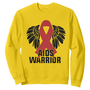 Aids Warrior Sweatshirt Red Ribbon HIV Awareness Gift TS12 Daisy Print Your Wear