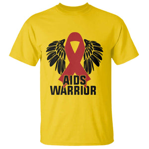 Aids Warrior T Shirt Red Ribbon HIV Awareness Gift TS12 Daisy Print Your Wear