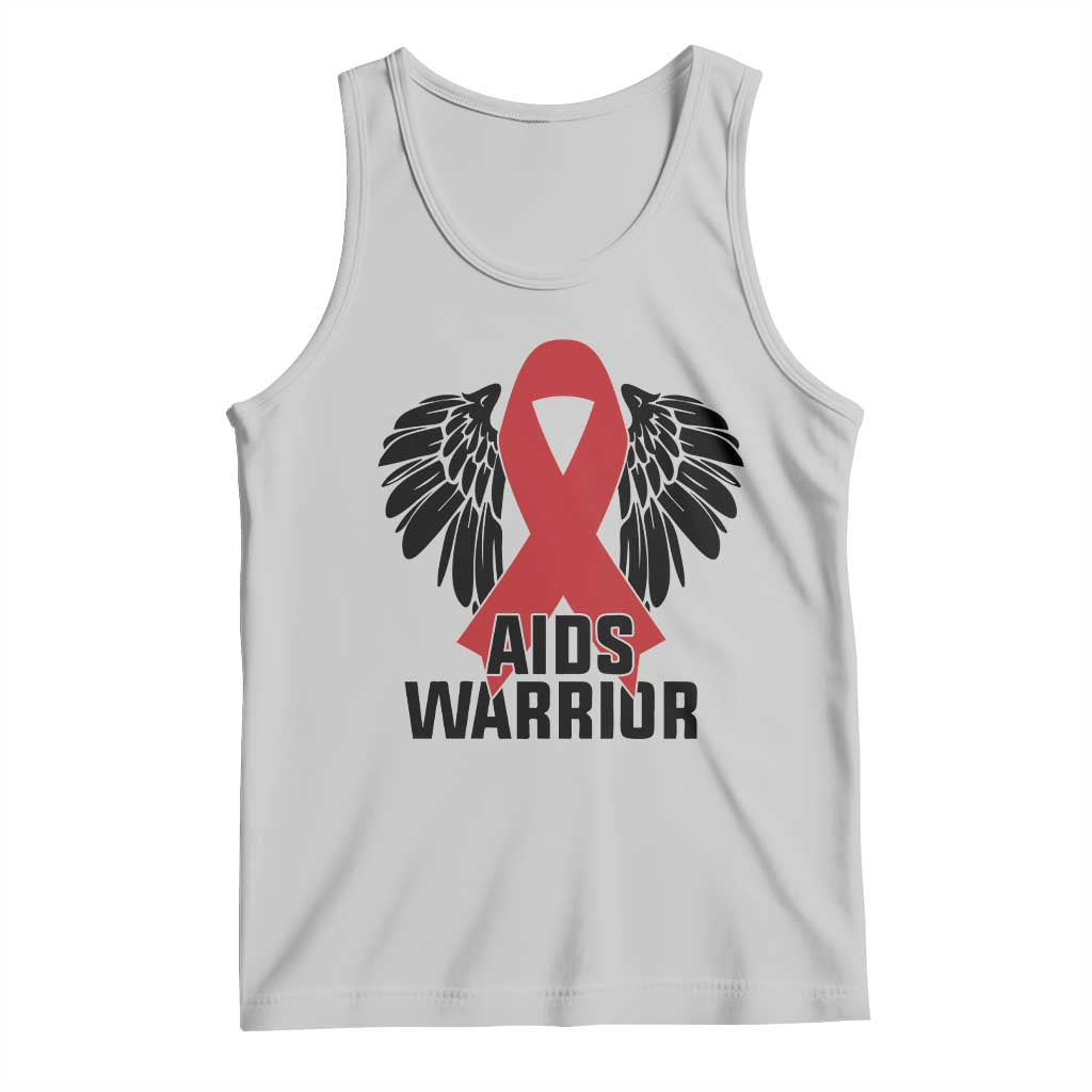 Aids Warrior Tank Top Red Ribbon HIV Awareness Gift TS12 Ash Print Your Wear
