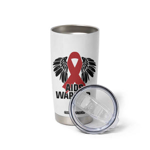 Aids Warrior Tumbler Cup Red Ribbon HIV Awareness Gift TS12 Print Your Wear