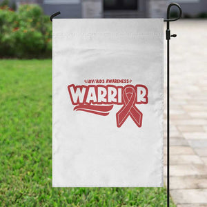 HIV Awareness Warrior Garden Flag Red Ribbon Support Gift TS12 Print Your Wear