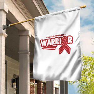 HIV Awareness Warrior Garden Flag Red Ribbon Support Gift TS12 Print Your Wear
