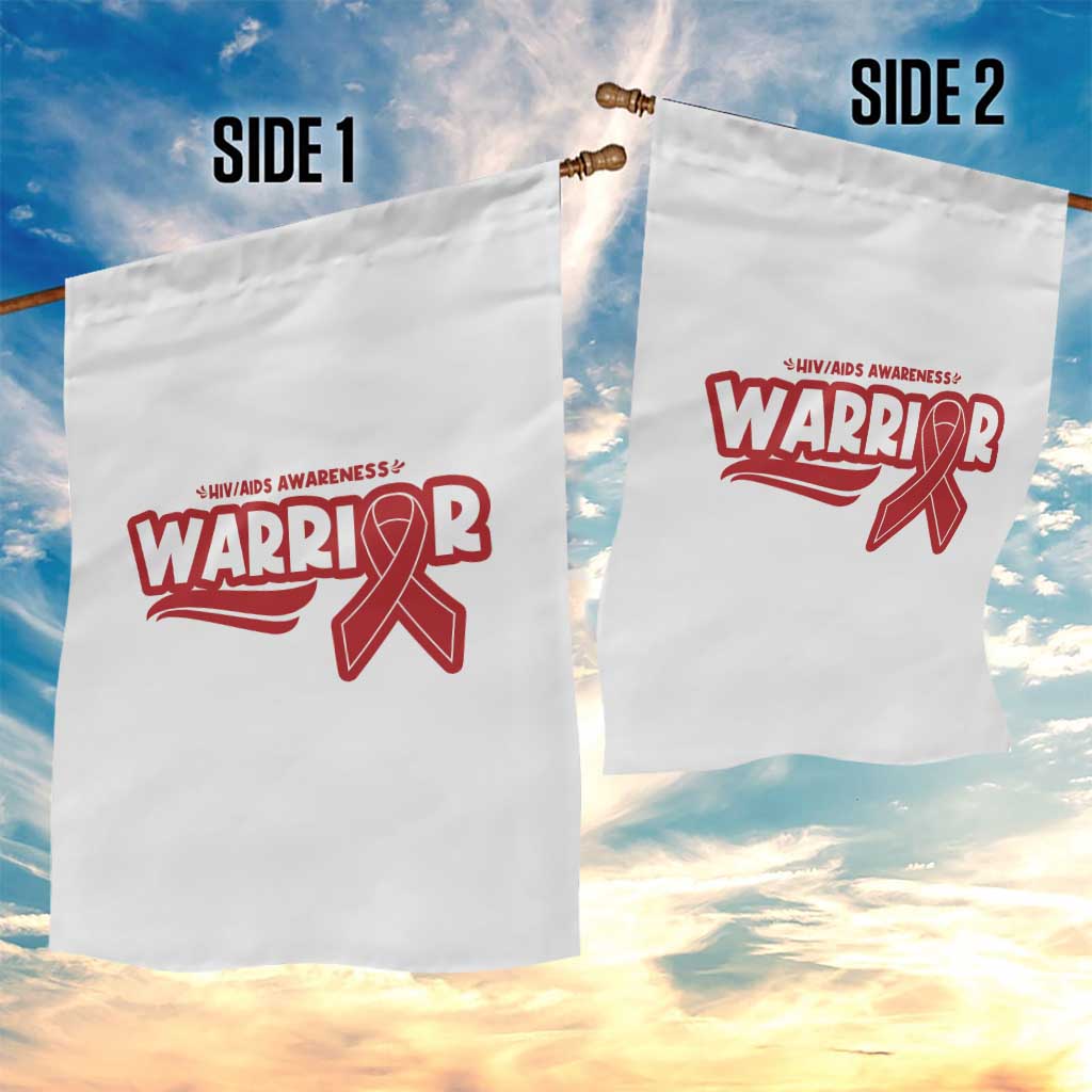 HIV Awareness Warrior Garden Flag Red Ribbon Support Gift TS12 Print Your Wear