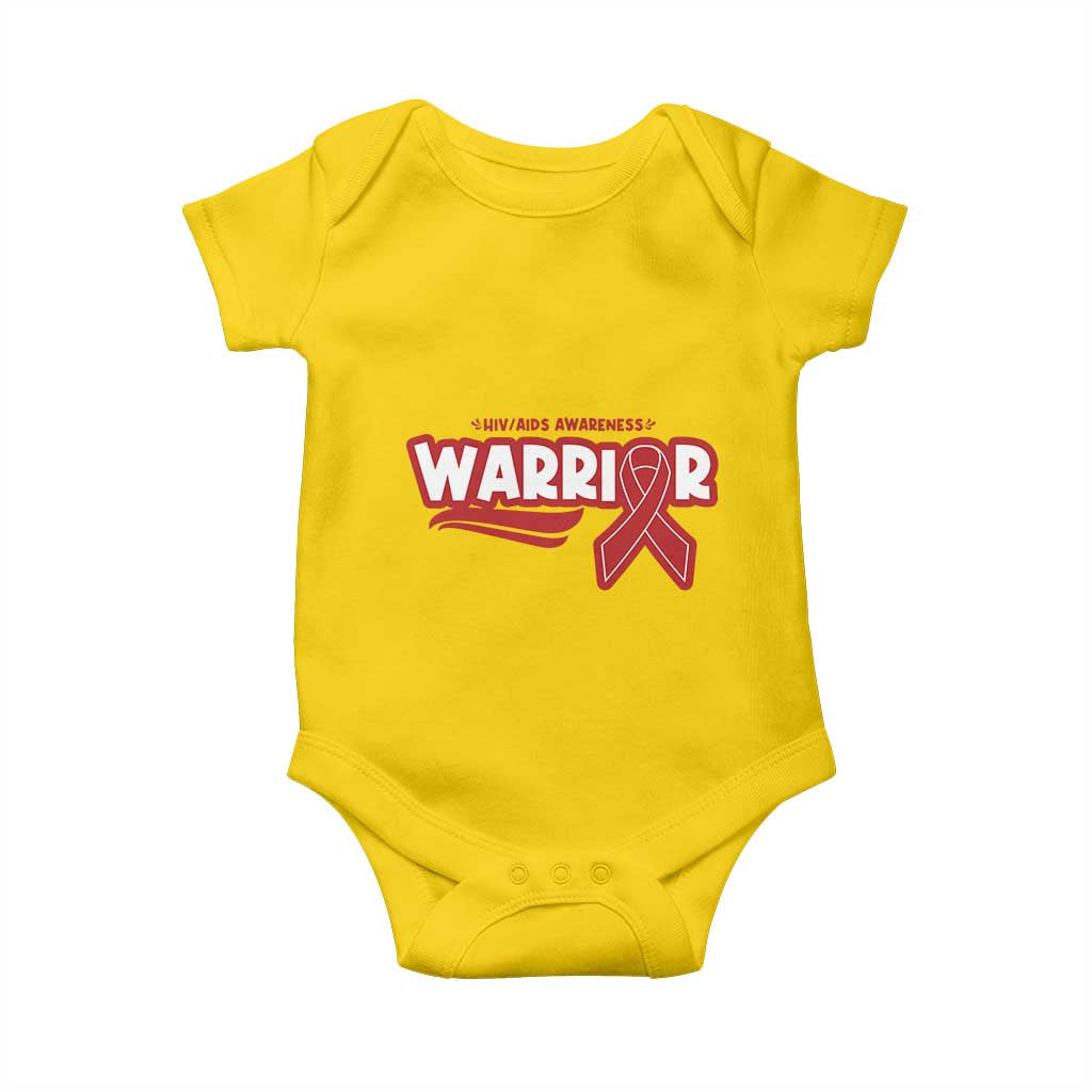 HIV Awareness Warrior Baby Onesie Red Ribbon Support Gift TS12 Daisy Print Your Wear