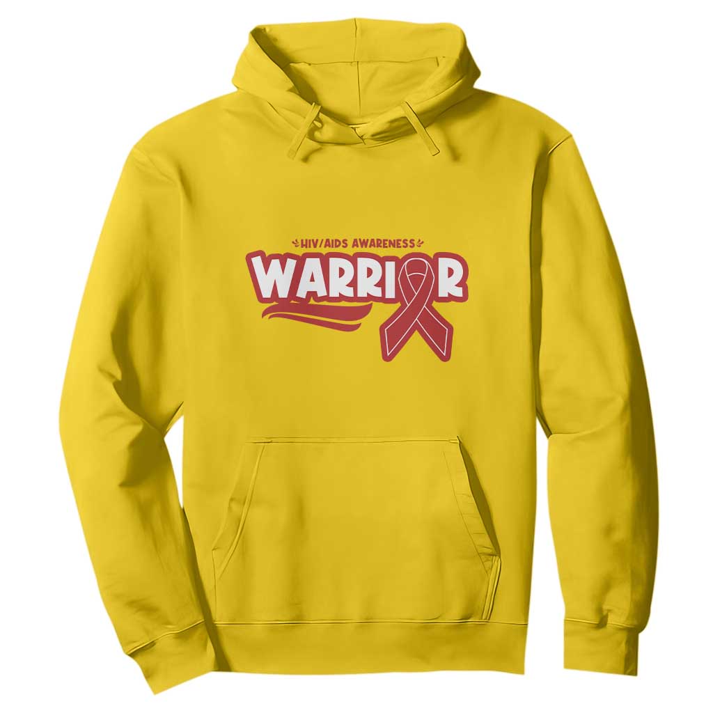 HIV Awareness Warrior Hoodie Red Ribbon Support Gift TS12 Daisy Print Your Wear
