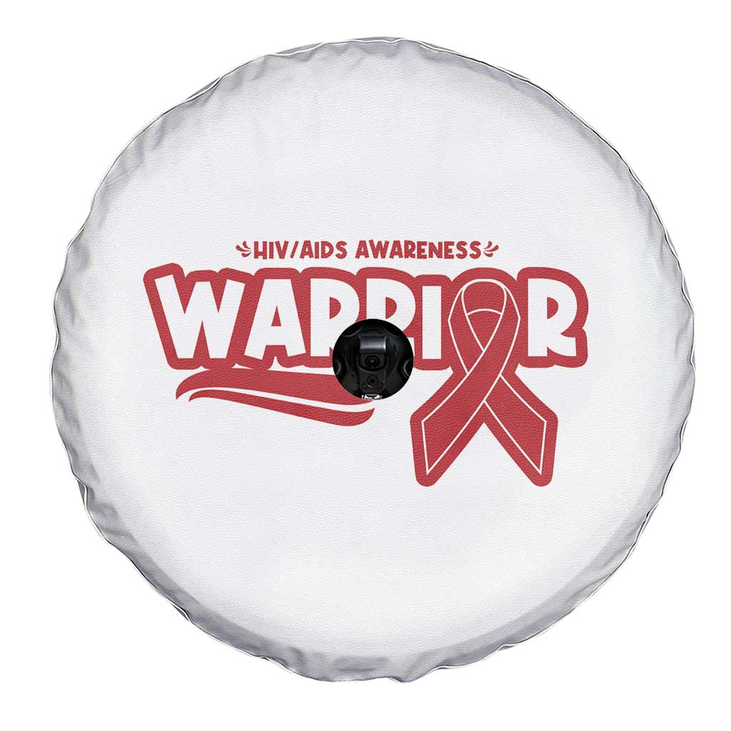 HIV Awareness Warrior Spare Tire Cover Red Ribbon Support Gift TS12 Print Your Wear