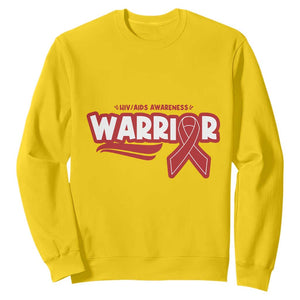 HIV Awareness Warrior Sweatshirt Red Ribbon Support Gift TS12 Daisy Print Your Wear