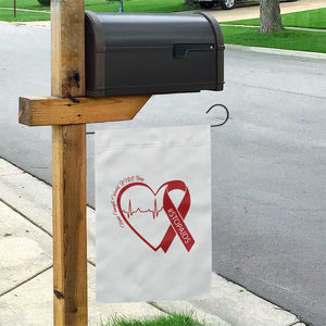 Never Forget World AIDS Day Garden Flag Red Ribbon HIV Awareness Gift TS12 Print Your Wear