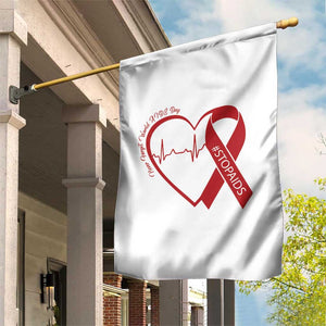Never Forget World AIDS Day Garden Flag Red Ribbon HIV Awareness Gift TS12 Print Your Wear