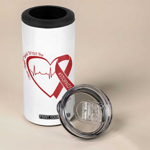 Never Forget World AIDS Day 4 in 1 Can Cooler Tumbler Red Ribbon HIV Awareness Gift TS12 Print Your Wear