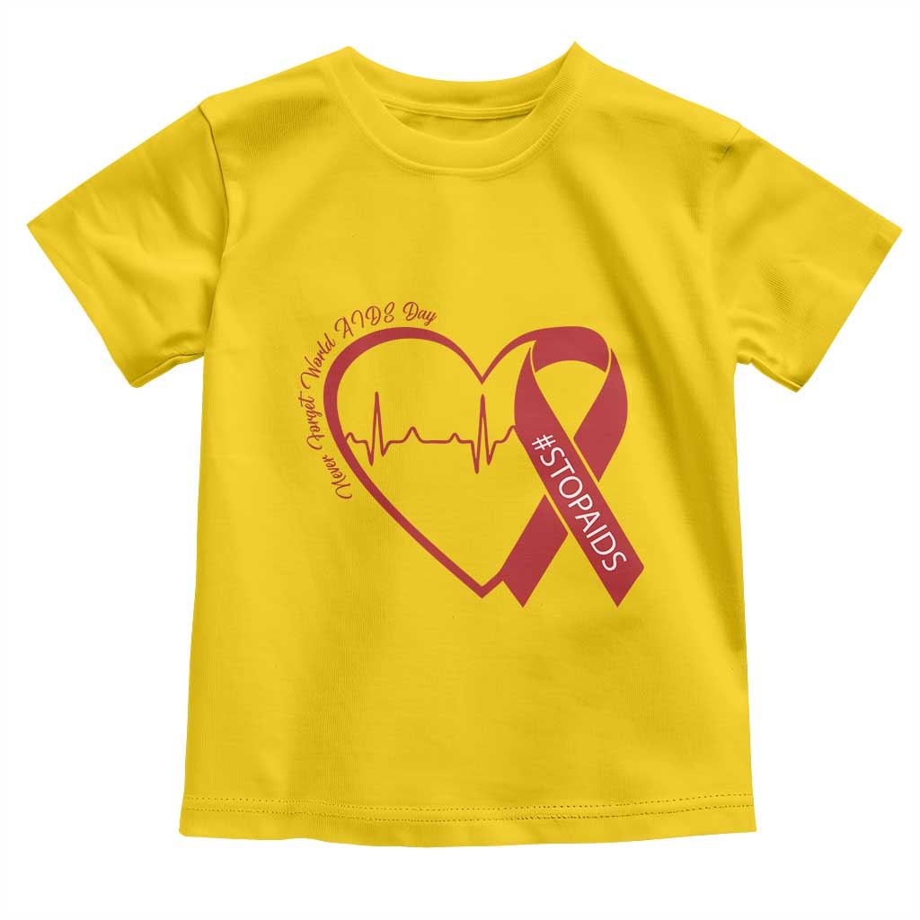Never Forget World AIDS Day Toddler T Shirt Red Ribbon HIV Awareness Gift TS12 Daisy Print Your Wear