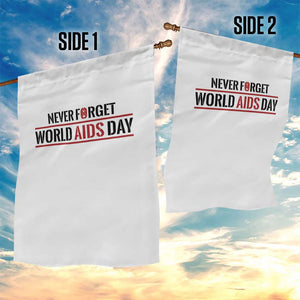 World AIDS Day Never Forget Garden Flag Red Ribbon Support Gift TS12 Print Your Wear