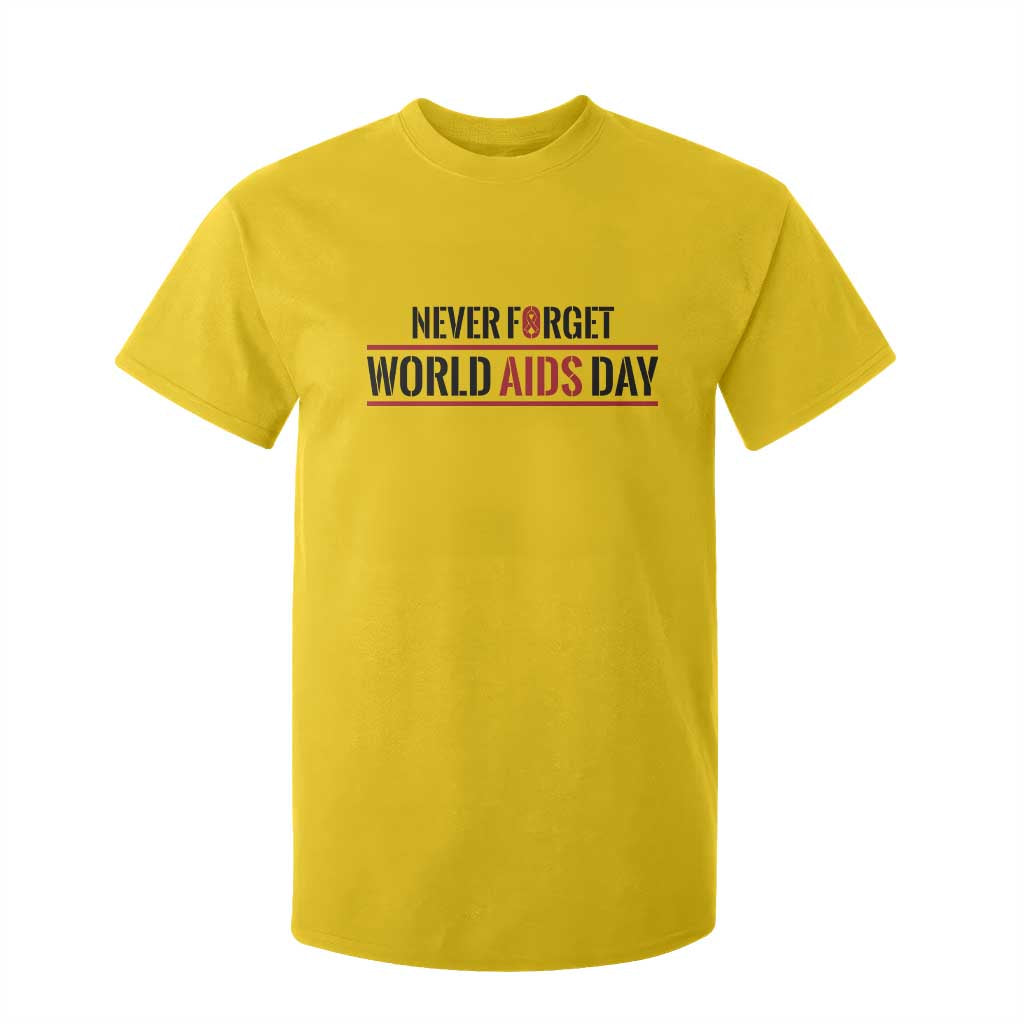 World AIDS Day Never Forget T Shirt For Kid Red Ribbon Support Gift TS12 Daisy Print Your Wear