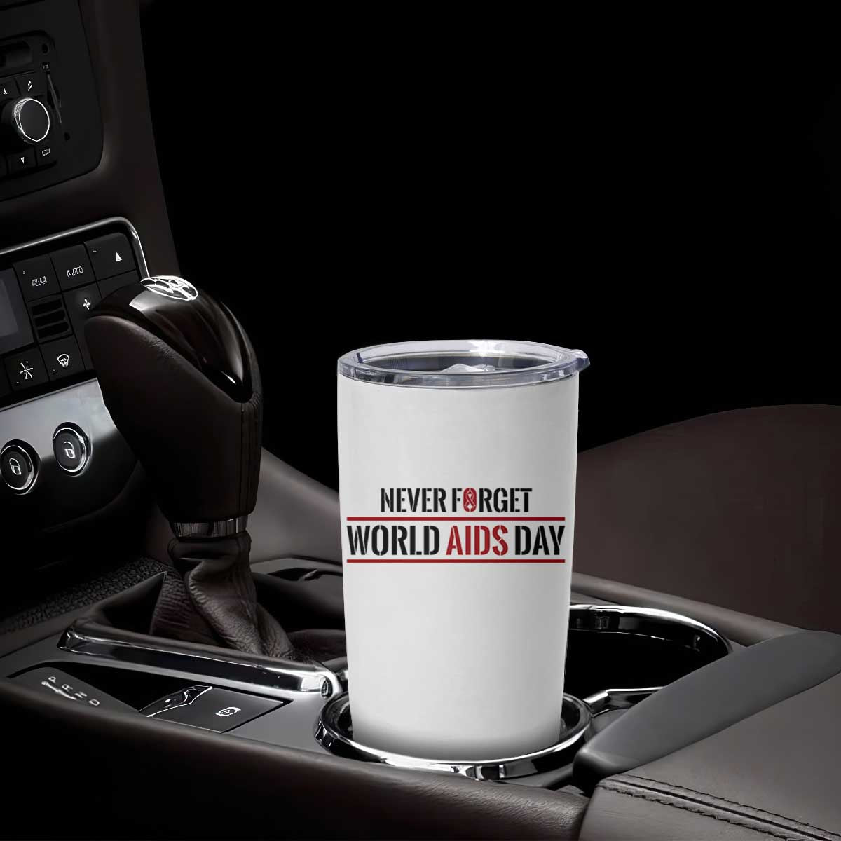 World AIDS Day Never Forget Tumbler Cup Red Ribbon Support Gift TS12 Print Your Wear