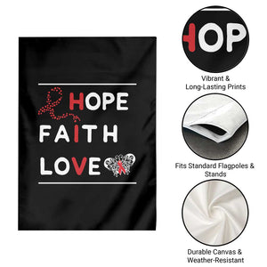 Faith Hope Love HIV AIDS Awareness Garden Flag Hope Strength Empowerment Gift TS12 Print Your Wear