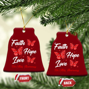 Faith Hope Love HIV AIDS Awareness Butterfly Gift Ceramic Ornament TS12 Print Your Wear