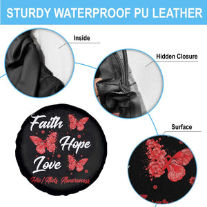 Faith Hope Love HIV AIDS Awareness Butterfly Gift Spare Tire Cover TS12 Print Your Wear