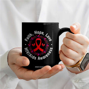 HIV Awareness Empowerment Gift Coffee Mug Faith Hope Love TS12 Print Your Wear