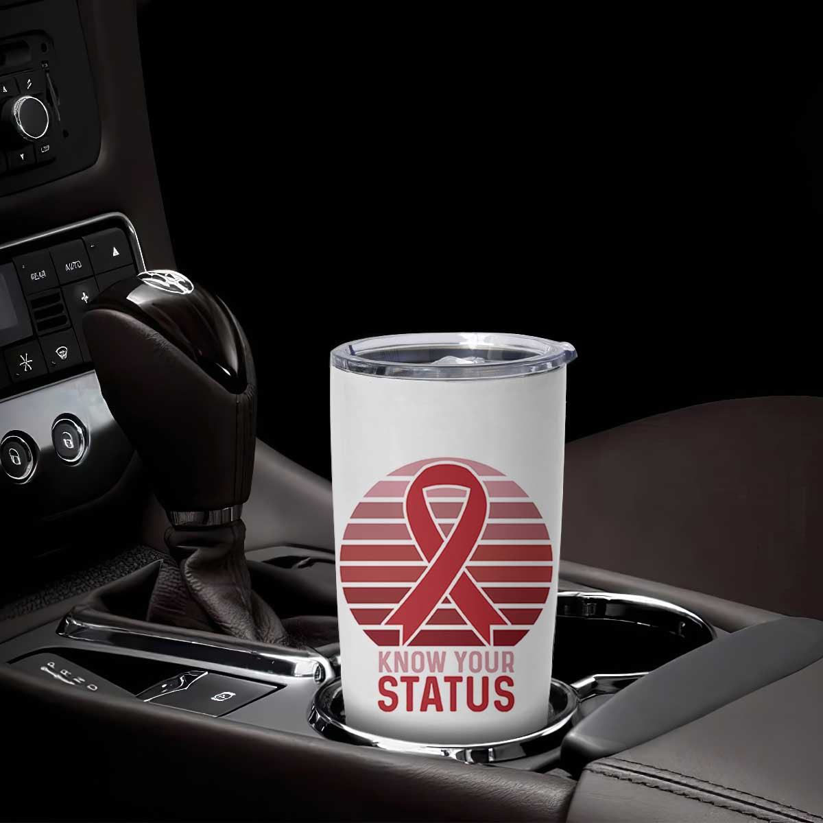 Know Your Status HIV Awareness Tumbler Cup World Aids Day Gift TS12 Print Your Wear