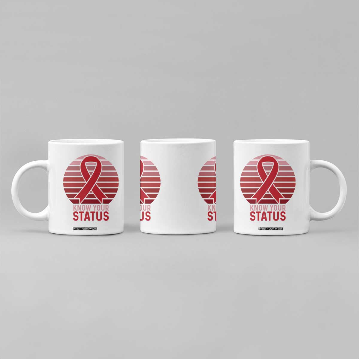 Know Your Status HIV Awareness Coffee Mug World Aids Day Gift TS12 Print Your Wear