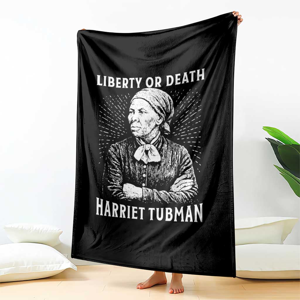 Harriet Tubman Liberty Or Death Throw Blanket Female Empowerment History Gift TS12 Print Your Wear