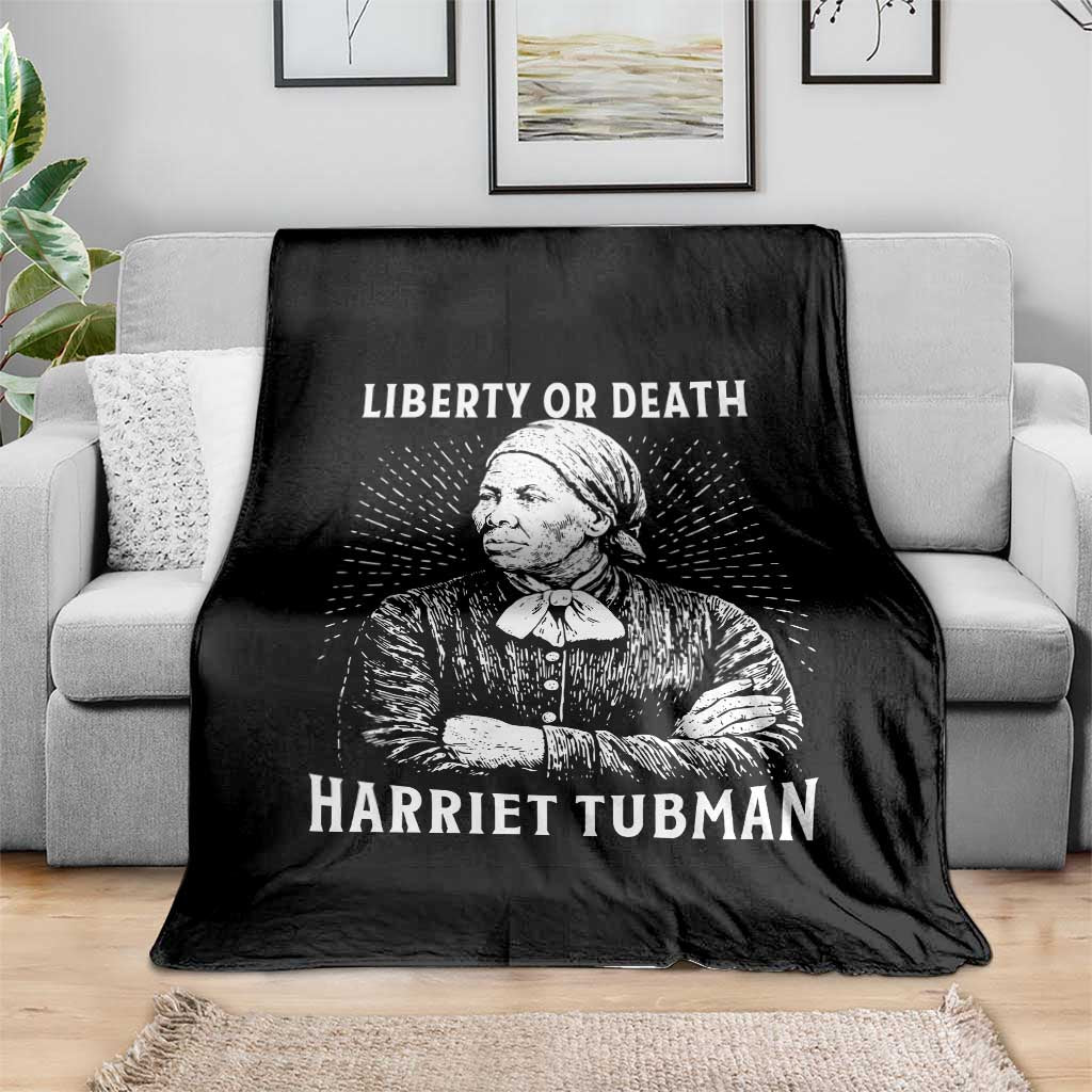 Harriet Tubman Liberty Or Death Throw Blanket Female Empowerment History Gift TS12 Print Your Wear