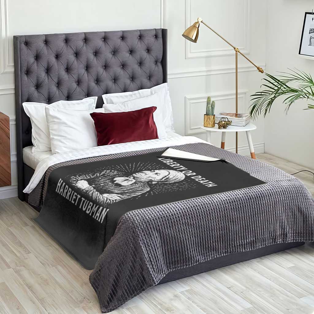 Harriet Tubman Liberty Or Death Throw Blanket Female Empowerment History Gift TS12 Print Your Wear