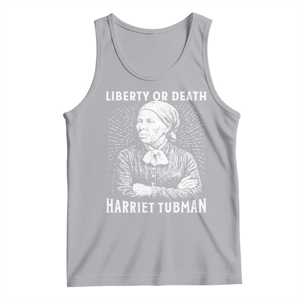 Harriet Tubman Liberty Or Death Tank Top Female Empowerment History Gift TS12 Athletic Heather Print Your Wear