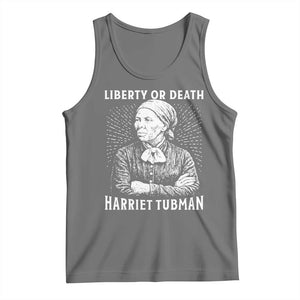 Harriet Tubman Liberty Or Death Tank Top Female Empowerment History Gift TS12 Black Heather Print Your Wear