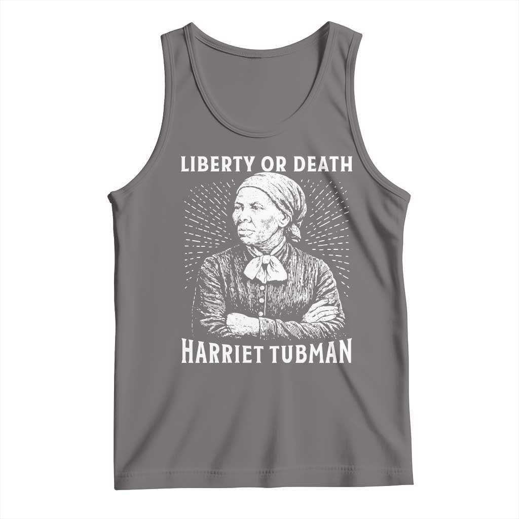 Harriet Tubman Liberty Or Death Tank Top Female Empowerment History Gift TS12 Deep Heather Print Your Wear