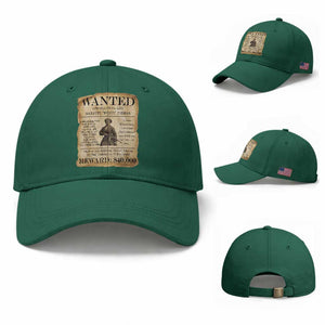 Vintage Harriet Tubman Poster Baseball Cap Wanted For Helping Slaves Escape TS12 Baseball Cap Universal Fit Irish Green Print Your Wear