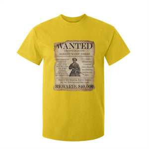 Vintage Harriet Tubman Poster T Shirt For Kid Wanted For Helping Slaves Escape TS12 Daisy Print Your Wear
