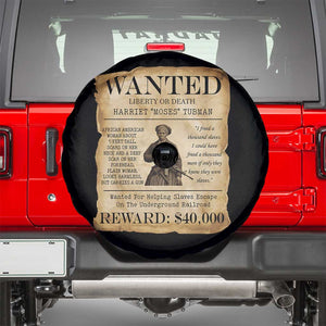Vintage Harriet Tubman Poster Spare Tire Cover Wanted For Helping Slaves Escape TS12 Black Print Your Wear