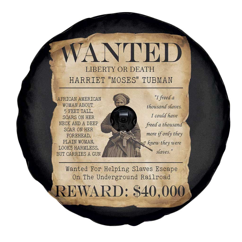 Vintage Harriet Tubman Poster Spare Tire Cover Wanted For Helping Slaves Escape TS12 Print Your Wear