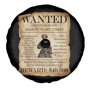 Vintage Harriet Tubman Poster Spare Tire Cover Wanted For Helping Slaves Escape TS12 Print Your Wear