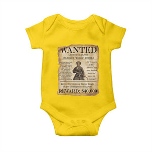 Harriet Tubman Wanted Reward Poster Baby Onesie Liberty Or Death TS12 Daisy Print Your Wear