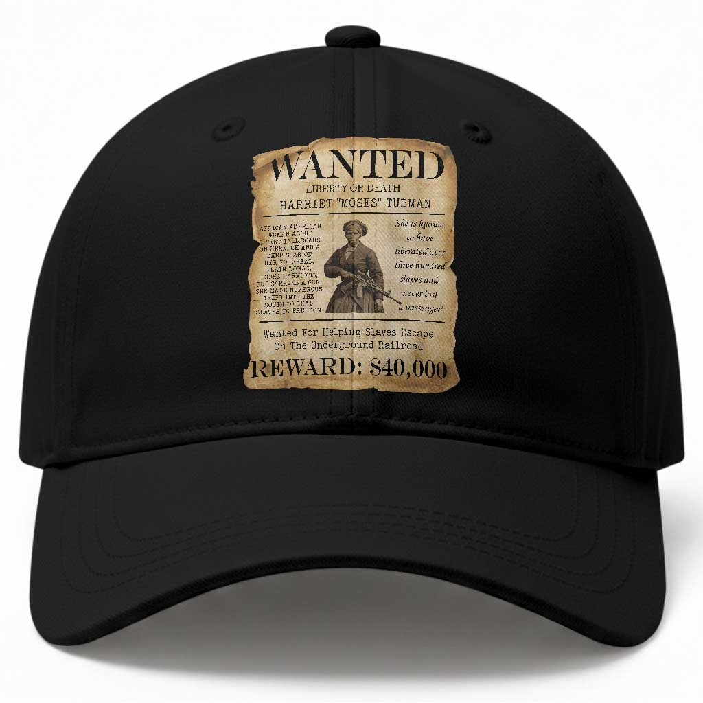 Harriet Tubman Wanted Reward Poster Baseball Cap Liberty Or Death TS12 Print Your Wear