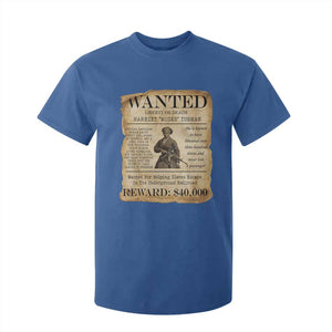 Harriet Tubman Wanted Reward Poster T Shirt For Kid Liberty Or Death TS12 Royal Blue Print Your Wear