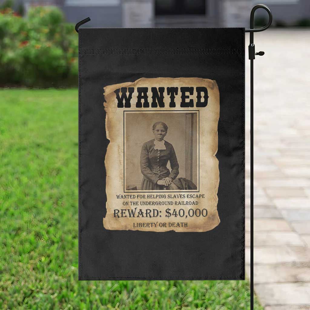 Harriet Tubman Wanted Reward Poster Garden Flag Freedom Or Death TS12 Print Your Wear
