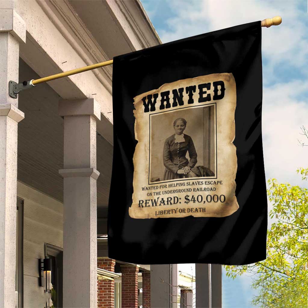 Harriet Tubman Wanted Reward Poster Garden Flag Freedom Or Death TS12 Print Your Wear