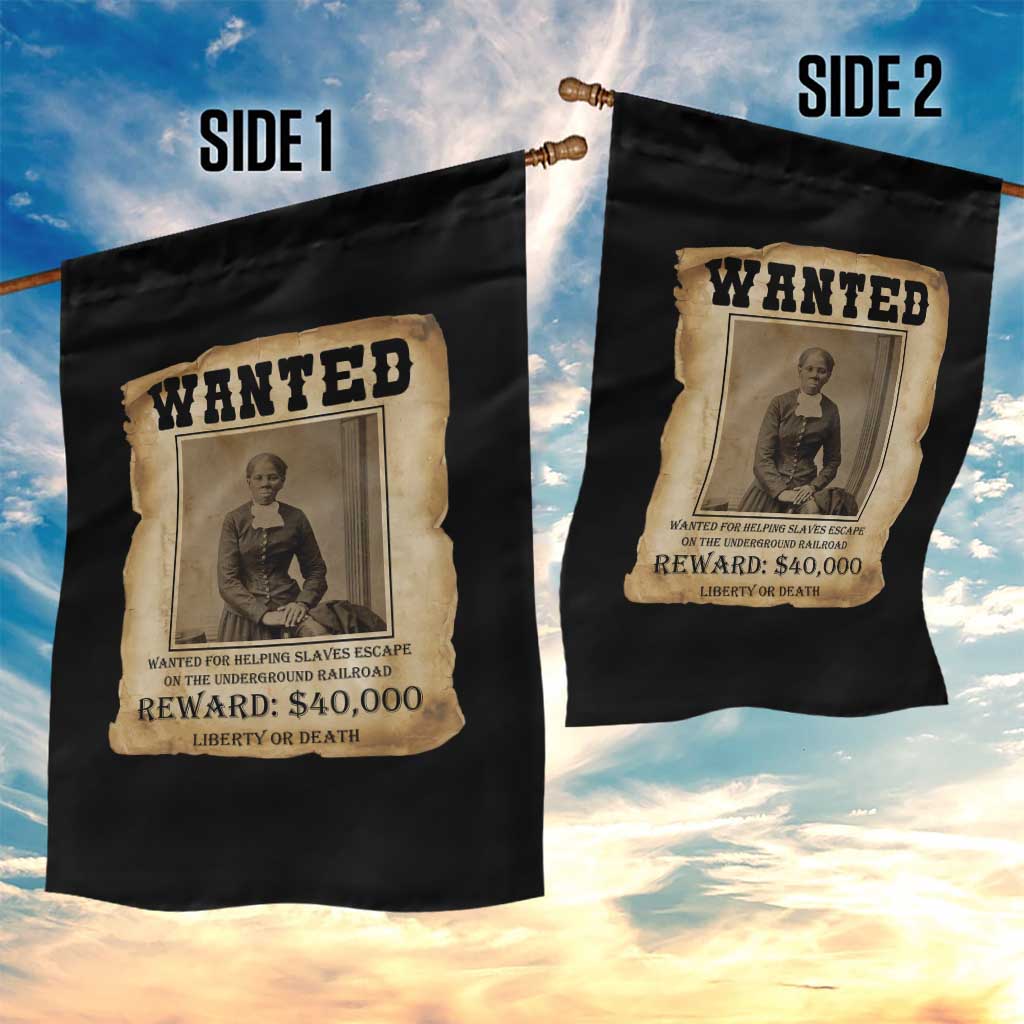 Harriet Tubman Wanted Reward Poster Garden Flag Freedom Or Death TS12 Print Your Wear