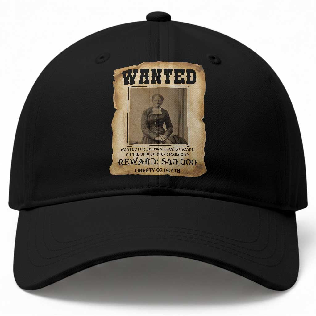 Harriet Tubman Wanted Reward Poster Baseball Cap Freedom Or Death TS12 Print Your Wear