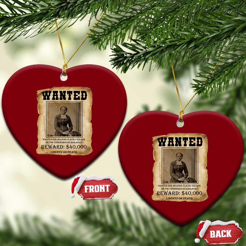 Harriet Tubman Wanted Reward Poster Ceramic Ornament Freedom Or Death TS12 Print Your Wear