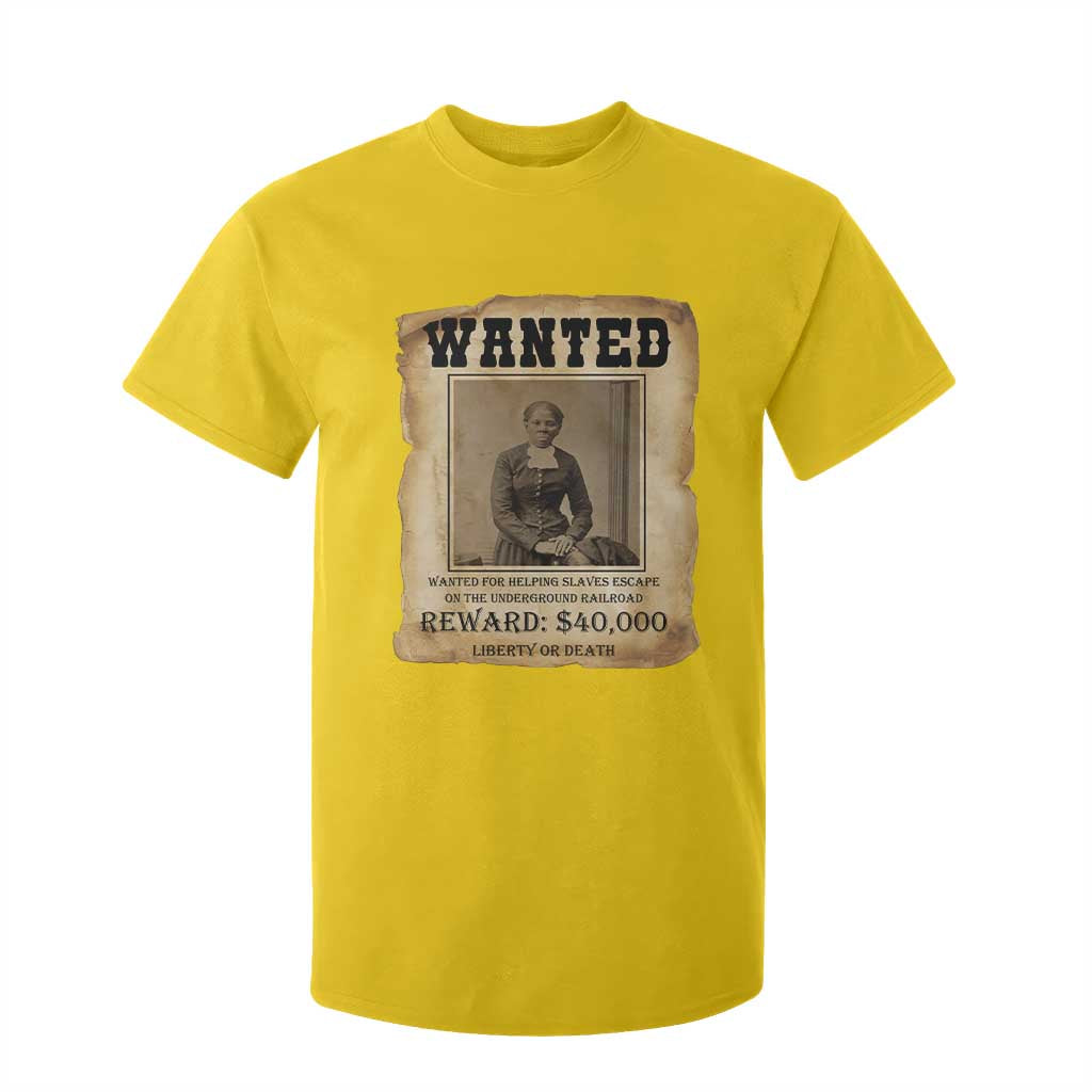 Harriet Tubman Wanted Reward Poster T Shirt For Kid Freedom Or Death TS12 Daisy Print Your Wear