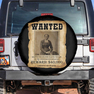 Harriet Tubman Wanted Reward Poster Spare Tire Cover Freedom Or Death TS12 No hole Black Print Your Wear