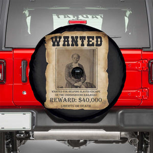 Harriet Tubman Wanted Reward Poster Spare Tire Cover Freedom Or Death TS12 Black Print Your Wear