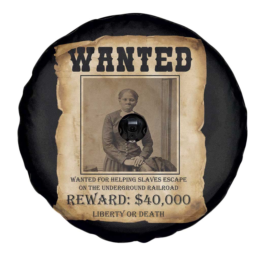 Harriet Tubman Wanted Reward Poster Spare Tire Cover Freedom Or Death TS12 Print Your Wear