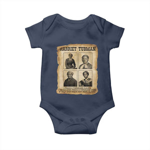 Vintage Harriet Tubman Poster Baby Onesie I Freed A Thousand People TS12 Navy Print Your Wear