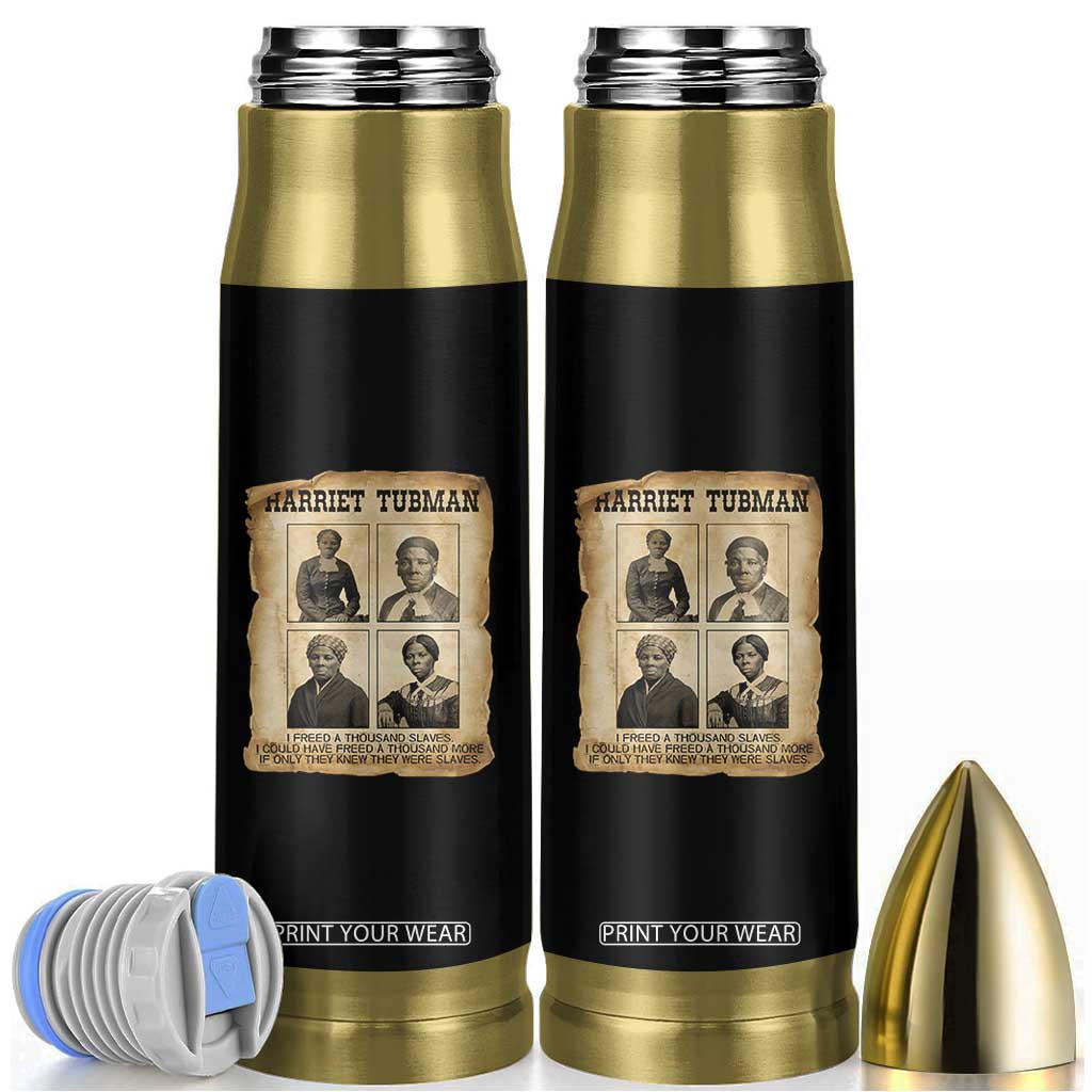 Vintage Harriet Tubman Poster Bullet Tumbler I Freed A Thousand People TS12 Black Print Your Wear